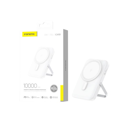 Foneng Wireless Magnetic Power Bank CX101 10000mAh White